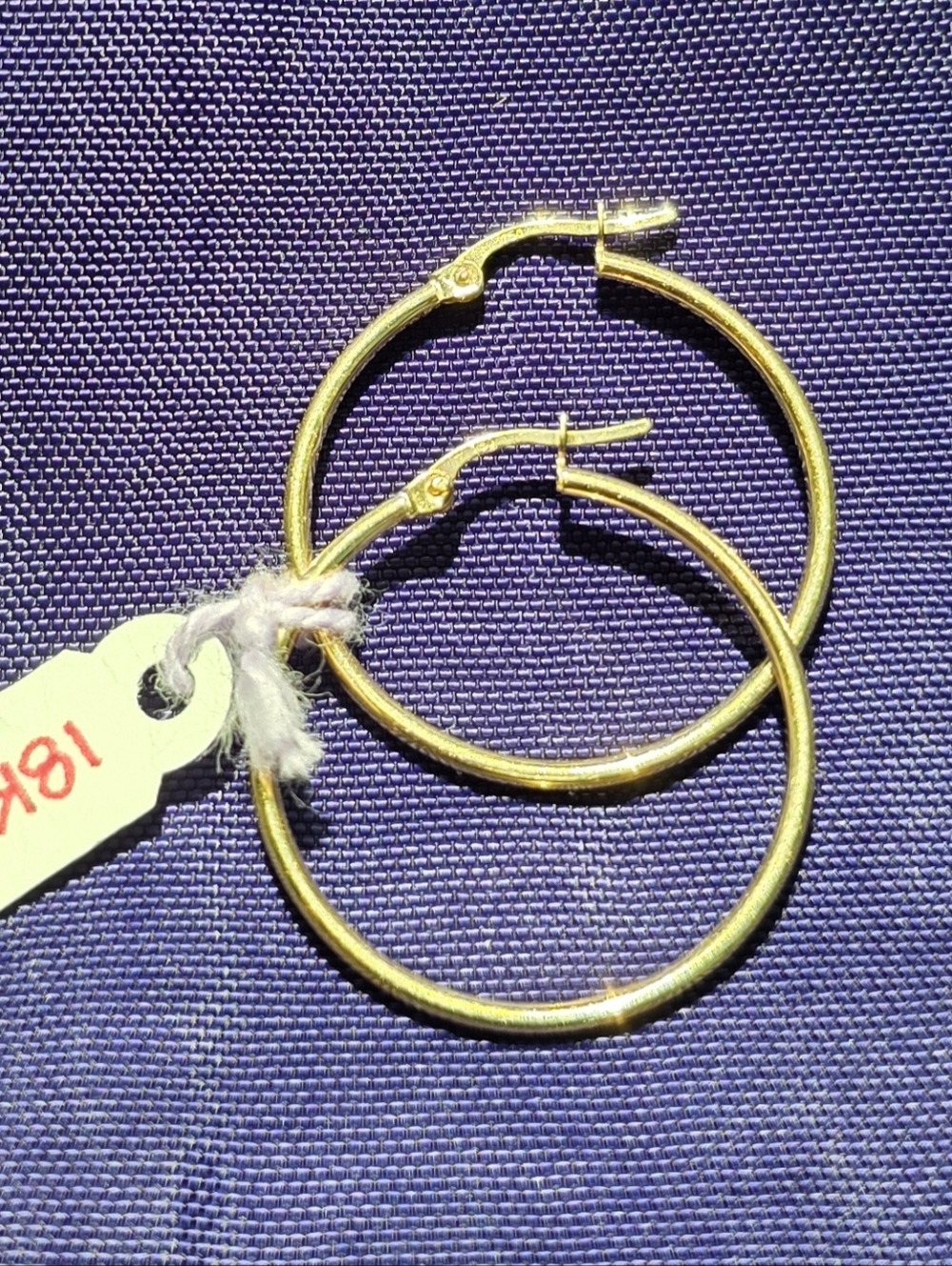 💕✨️18K Real Gold Hoop Earrings - Classic Women’s Jewelry✨️💕